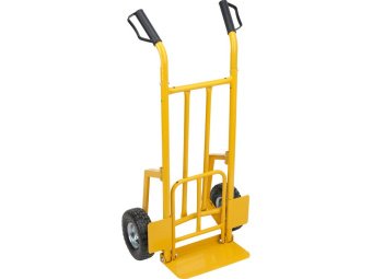 Візок для дров VOREL з 2 пневматич. колесами Ø= 25 см, для максим. навантаження 200 кг, 120х67х70 см