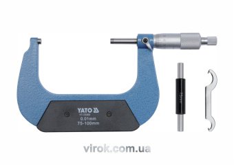 YATO Мікрометр YATO з точністю 0.01 мм в діапазоні 75 - 100 мм  | YT-72303