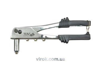 VOREL Заклепочник з металевим хромованим корпусом, l=250мм, Ø-2,4/3,2/4,0/4,8  | 70023