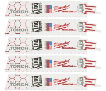 MILWAUKEE Полотно для шабельних пил TORCH, 150х1,4мм, (5шт), (метал)