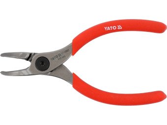 Щипці SEGERA для стопорних кілець YATO гнуті під 45° стискні, l= 140 мм, розвід- 8-13 мм [6/48]