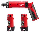 MILWAUKEE Викрутка акумуляторнаM4 D-202B, (+ заряд. пристрій, 2 акум.Х2Аг) | 4933440475