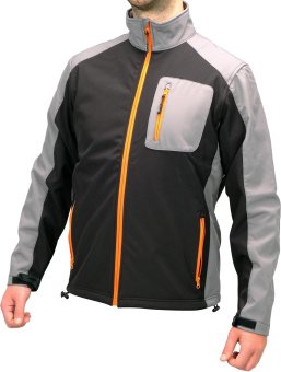 YATO Куртка робоча SOFTSHELL YATO розмір S, чорно-сіра, 3 кишені, 96% поліестер і 4% спандекс  | YT-
