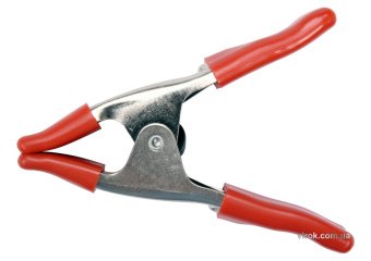 YATO Струбцина пружинна- "прищіпка", металева YATO : L= 100 мм, роб. висота/глиб.- 25/25 мм  | YT-64