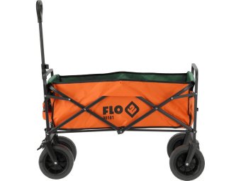 Візок присадибний розкладний на 4 колесах FLO з поворот важілем, ємність- 79х 44х 26см, навант 100кг