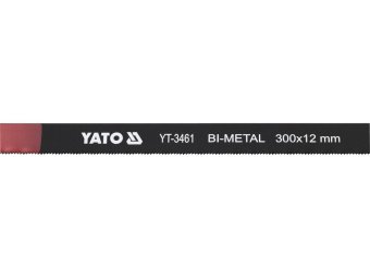 Полотно по металу YATO: l = 300х 12х 0,65 мм, BIMETAL, упк. 2шт. [20/500]