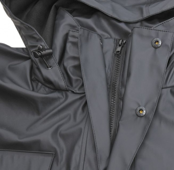 YATO Костюм з капюшоном водонепроникний YATO,розм.XXXL,100%поліестр покритий PU,3 кишені,з вент.отво