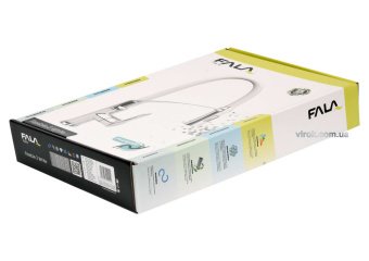 FALA Змішувач води "FLEXIBLE-2" для раковини з гнучкою білою лійкою, регулюв. потоку води, l= 60 см 