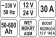 YATO Пуско-зарядний пристрій YATO: акумулятор 12/24В, 50-600 Агод, V= 230 В,10/30А(12В),7,5/15 А(24В