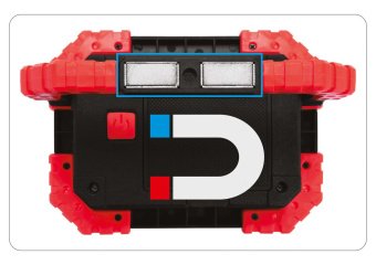 YATO Прожектор діодний, переносний YATO, 10Вт, 680 лм, 3 режими, живл.- 4х АА, 160х120х45 мм, магніт