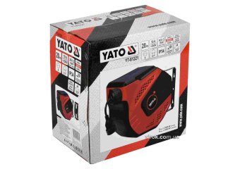 YATO Подовжувач мережевий YATO на котушці : L= 20 м, 3-жильний Ø=1.5 мм², макс. струм 10 А  | YT-812