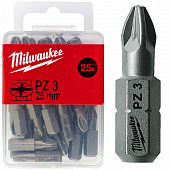 MILWAUKEE Біта , PZ3, 25мм, (25шт) | 4932399591