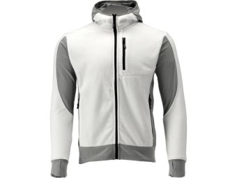 Худі флісовий з поліестеру YATO розмір M, біло-сірий, 5 кишень [20]