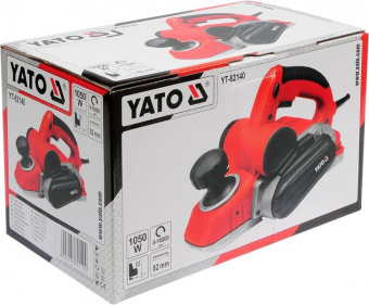 YATO Рубанок електромережевий YATO : P= 1050 Вт, платформа b= 82 мм, глиб. струг. - 0-3 мм  | YT-821