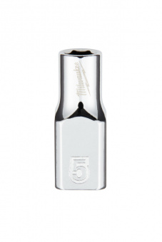 MILWAUKEE Головка хромована метрична 1/4'', 5мм | 4932478312