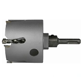 Коронка HELLER 68 мм ALLMAT в сборе, хвостовик SDS-plus, алюминий, кирпич, гипсокартон (26157)