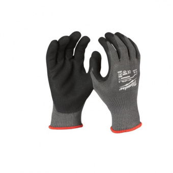 MILWAUKEE Перчатки сигнальные с уровнем сопротивления порезам 3, M/8 (Многоштучная упаковка - 144 па