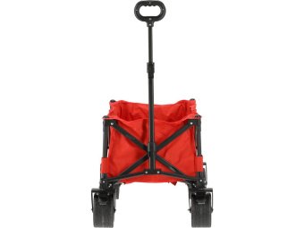 Візок присадибний розкладний на 4 колесах YATO з поворот дишлом,ємність- 82х 44х 28см, навант 100кг