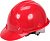 VOREL Каска для захисту голови червона з матеріалу HDPE  | 74174