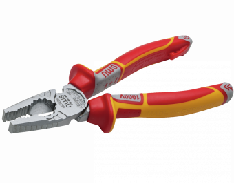 NWS Плоскогубці комбіновані силові CombiMax : L= 180 мм. ізольовані ручки VDE до 1000V // 109-49-VDE
