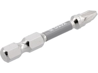 Насадка викруткова YATO PZ2 х 50мм. HEX 1/4", покрита нікелем, 2шт.[10]