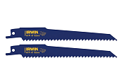 IRWIN Полотно биметаллическое для сабельных пил 656R, 6"/150мм, 2шт., | 10506429