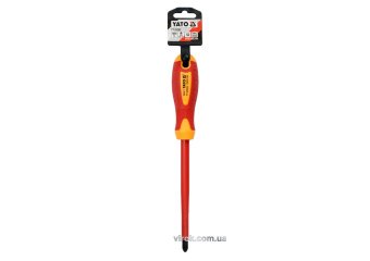YATO Викрутка хрестова діелектрична ізольована YATO : PZ3 х 150 мм. VDE до 1000V  | YT-28263