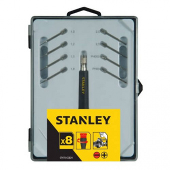 STANLEY STHT0-62629 Набор отверток для точной механики, с цанговым держателем, 8 шт