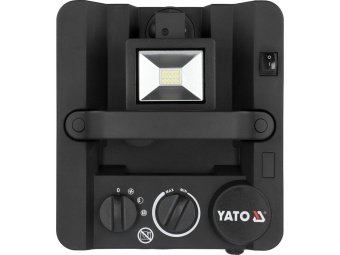 Нагрівач мережевий з лампою і вентилятором YATO: 230В, 3,3 кВт обігрів S≤ 30 м² реж- 40/2200/3300 Вт