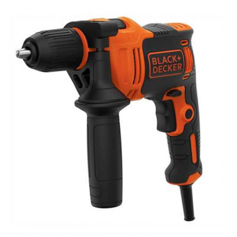 Дриль мережевий BLACK+DECKER, ударний, 550 Вт, 0-2800 об/хв, 47600 уд/хв, патрон 13 мм