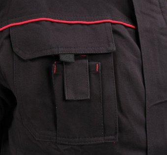 YATO Куртка робоча COMFY YATO розмір L/XL, чорно-червона, 7 кишень, 100% бавовна  | YT-79233