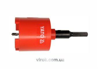 YATO Свердло-коронка алмазна YATO : Ø= 82 мм, з напрямним свердлом, шестигранний хвостовик  | YT-604