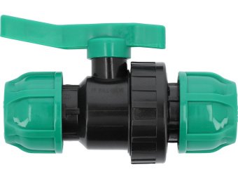 Кран кульовий до водяних пластикових труб FLO  Ø= 25 мм  з поліпропілену, для тиску 16 Bar [40/80]