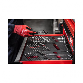 MILWAUKEE Ложемент с комбинированными ключами с трещеткой MAX BITE 22 ед | 4932493248