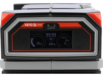 Портативна станція YATO 504 ВтГод, вихід 600/1200Вт, порти: 230V AC, різні USB