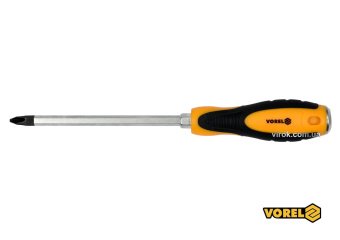 VOREL Викрутка хрестова ударна з 6-гранним стержнем : PH3 х 150 мм, HRC 38-46, Cr-V  | 62176
