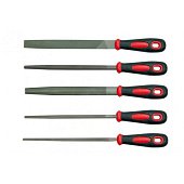 VOREL Напильники : L= 200мм, Набір 5 Шт/Уп.  | 25166