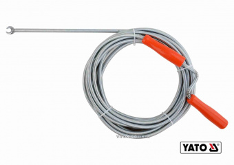 YATO Трос для очищення каналізаційних труб YATO : Ø= 9 мм, l= 10 м  | YT-25005