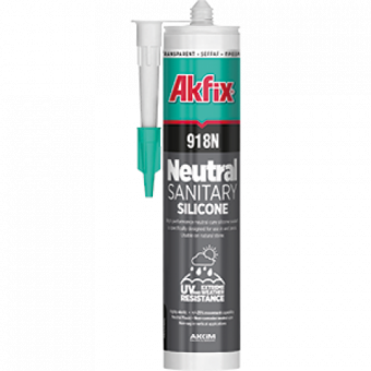Силикон нейтральный санитарный Akfix 918N белый 280мл