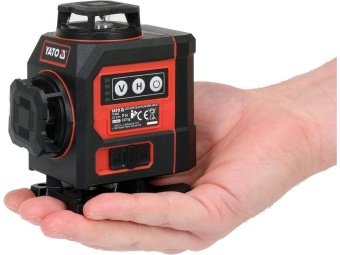 Рівень лазерний на 4-площини зелен пром YATO діап.- 30 м, живл.- 2 Li-Ion акумул 3.7 V, кроншт з ада