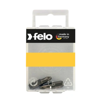 Бита FELO INDUSTRIAL PZ3x25 мм, шестигранный хвостовик 1/4, форма С 6,3, блистер 2 шт (02103036)