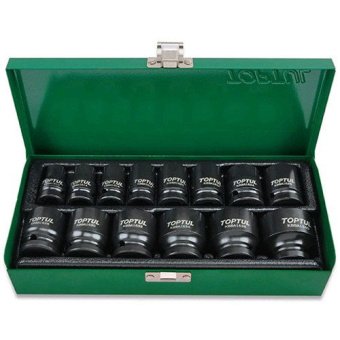 Набор головок дюймовых ударных TOPTUL 1/2" 3/8...1-1/4 14ед. GEAD1401