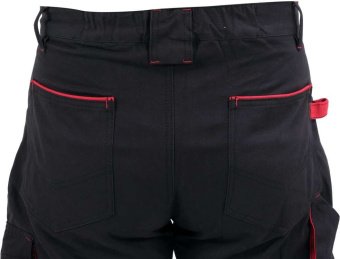 YATO Штани робочі COMFY YATO розмір L/XL, чорно-червоні, 7 кишень, 100% бавовна  | YT-79243