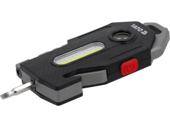 Ліхтар діодний багатофункц 6в1 YATO акумул. Li-Ion 3.7V 350 mA, освітл.- 400/ 200/ 50/ 35 Lm 8 режи