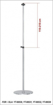 YATO Штатив телескопічний для обігрівачів YATO -99530- 99536; h= 110-210 см  | YT-99571