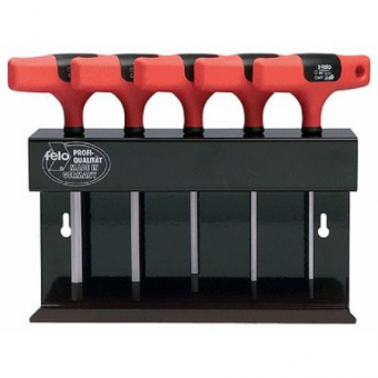 FELO Набор отверток Т-образных шестигранных SW + стойка // 30395180