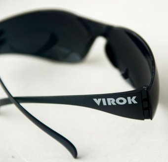 Окуляри захисні VIROK полікар+пласт,затемн ,покриття від запотівання та подряпин,відкриті (60)