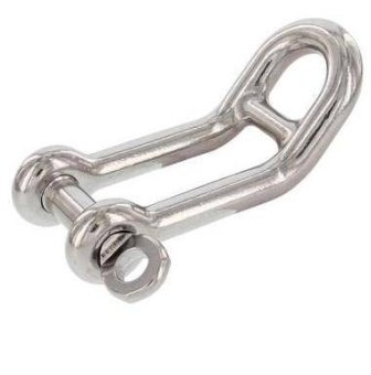 Скоба вигнута з перемичкою, нержавіюча сталь А4 (AISI 316) /// 815154