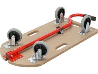 Візок-платформа з складан тримачем- 78см YATO 700х375х18 мм на 4 колесах Ø= 100мм, навантаж.- 250 кг