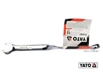 YATO Ключ ріжково-накидний, кручений 90° YATO : М= 10 x 165 мм, Cr-V  | YT-01851
